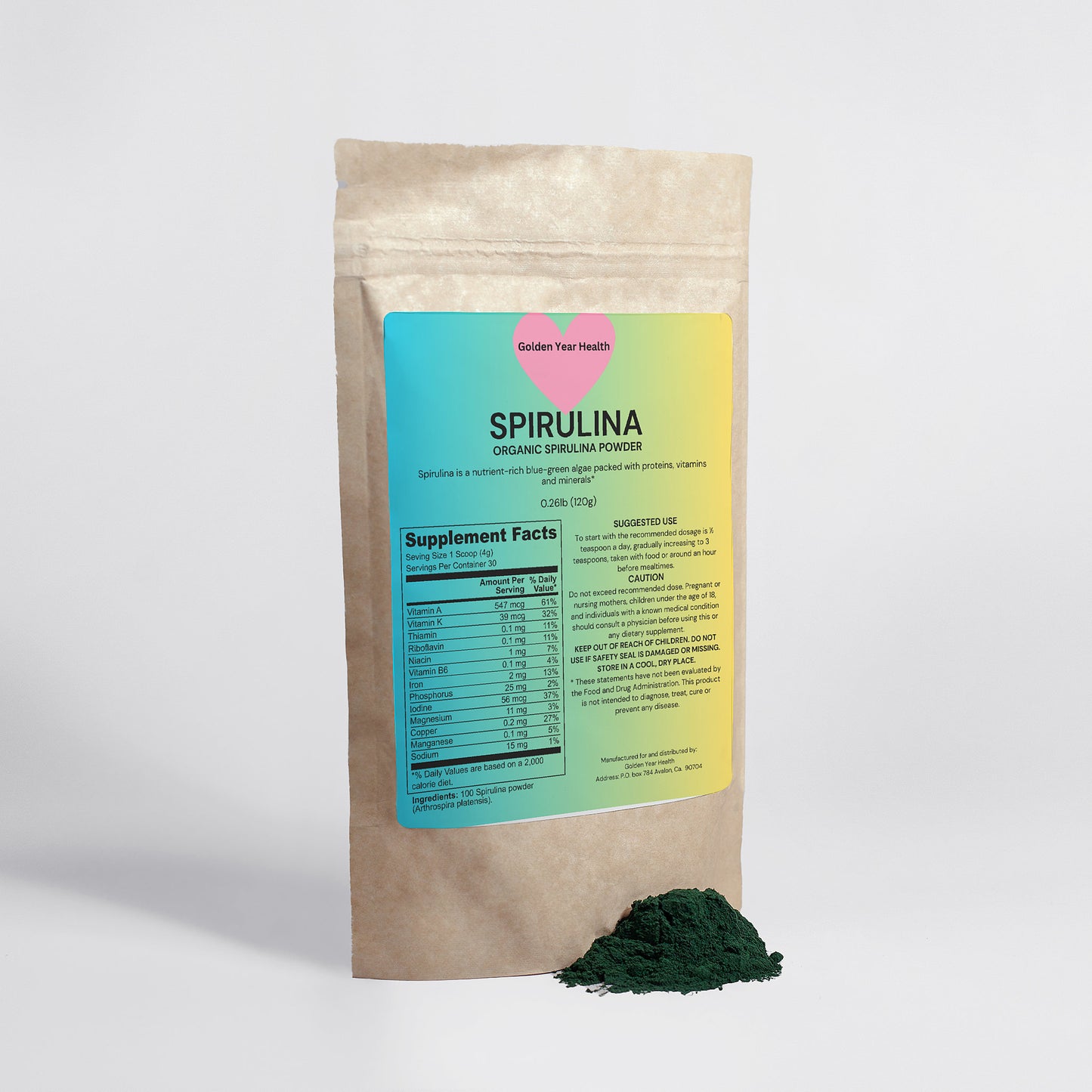 Organic Spirulina Powder