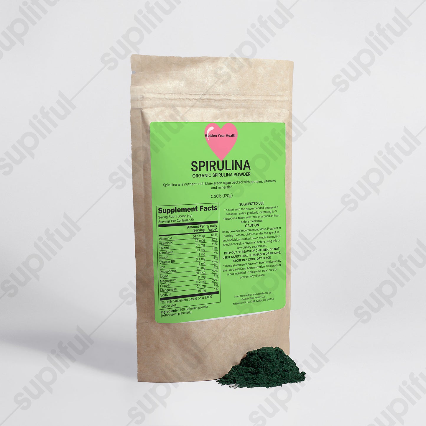 Organic Spirulina Powder