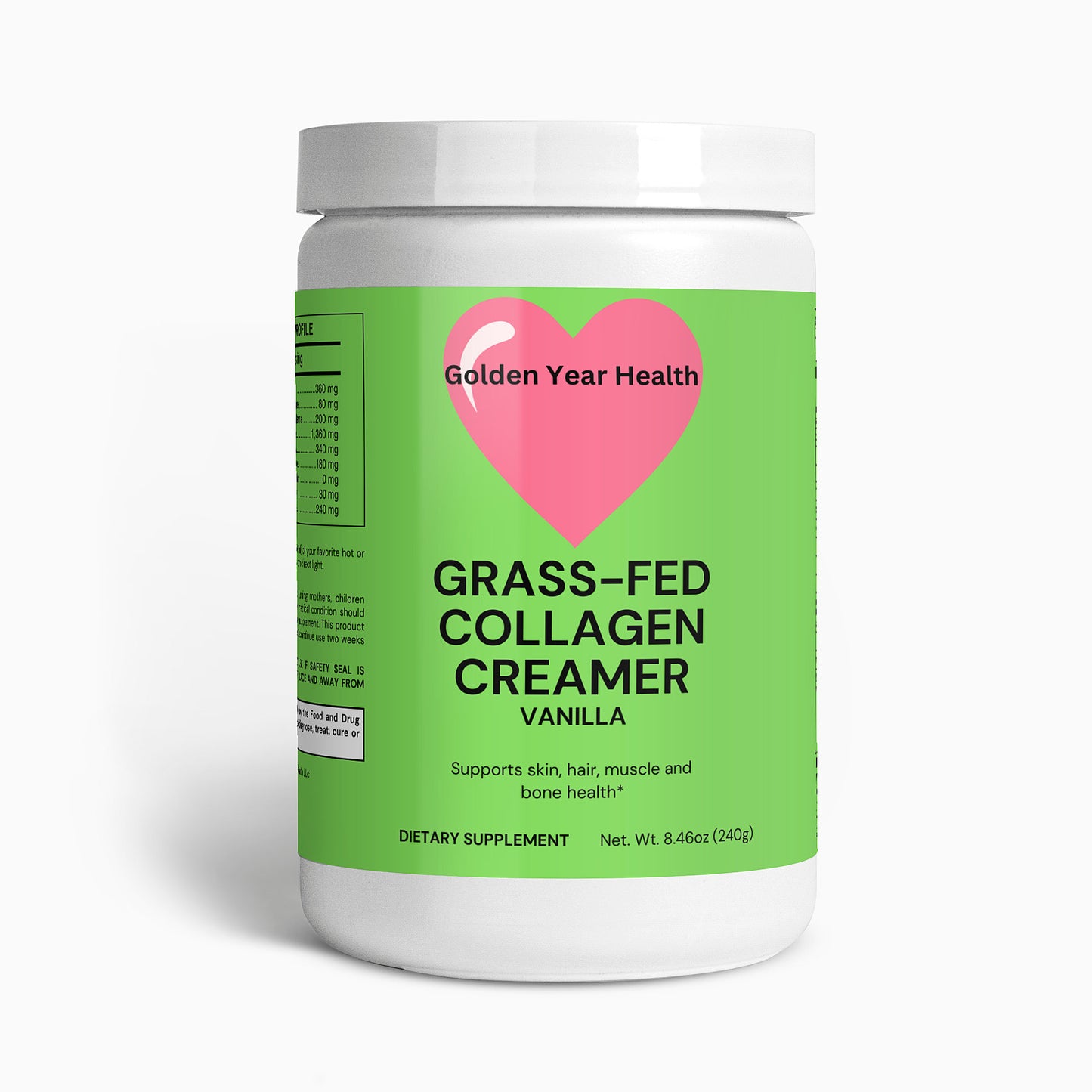 Grass-Fed Collagen Creamer (Vanilla)