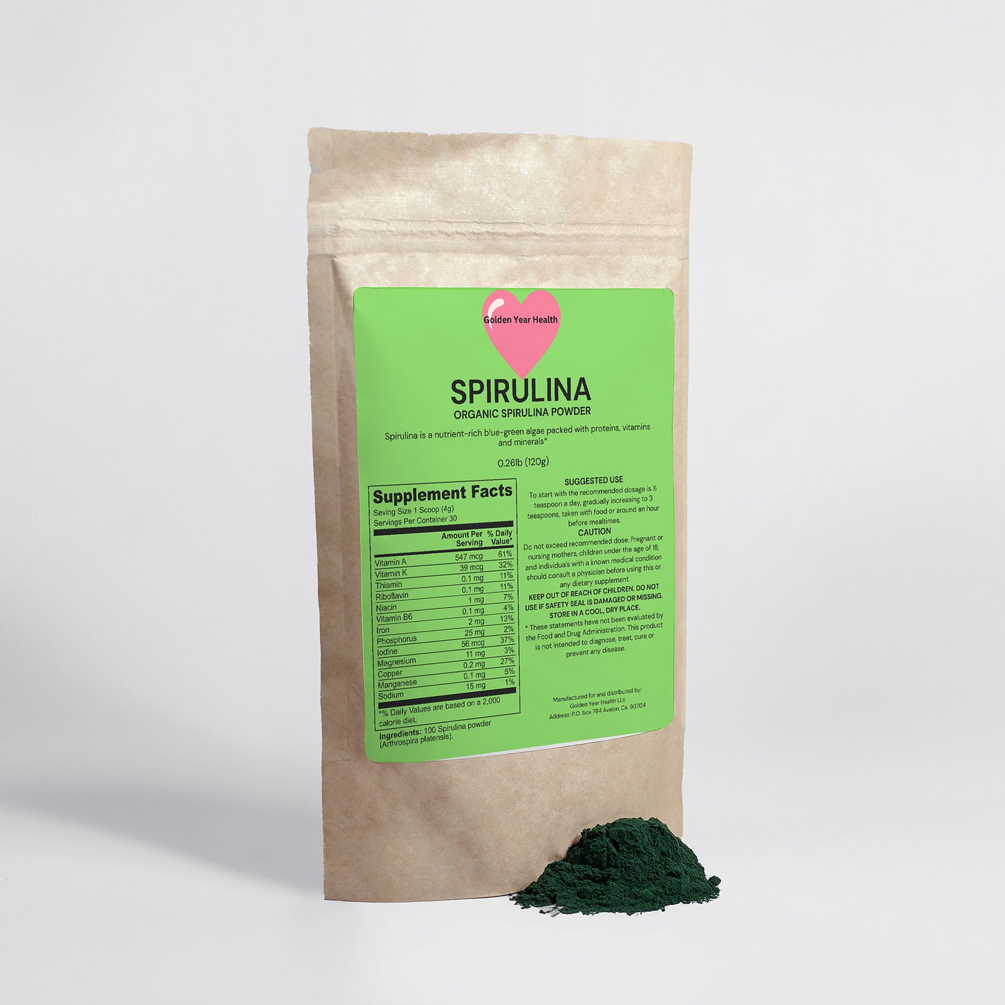 Organic Spirulina Powder