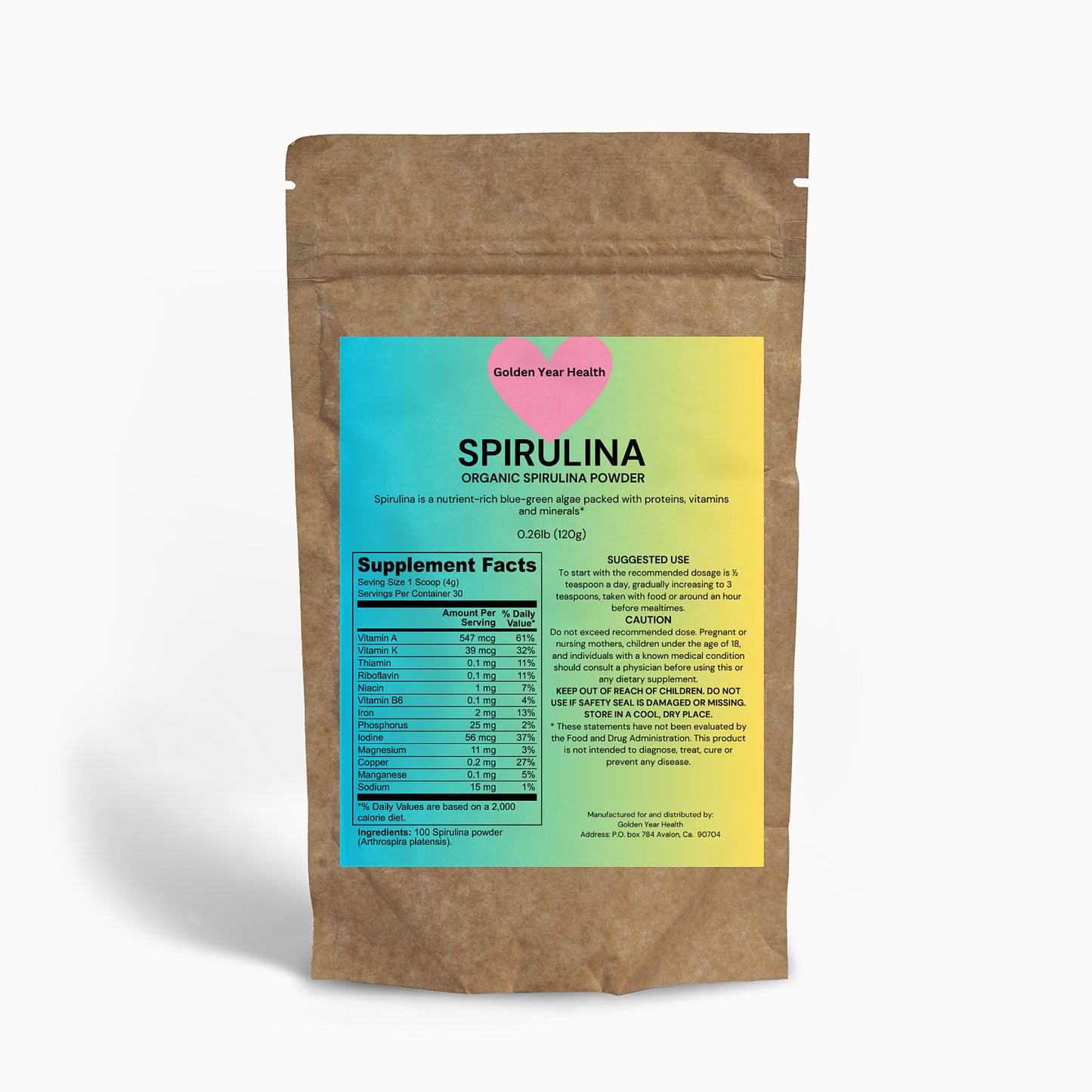 Organic Spirulina Powder