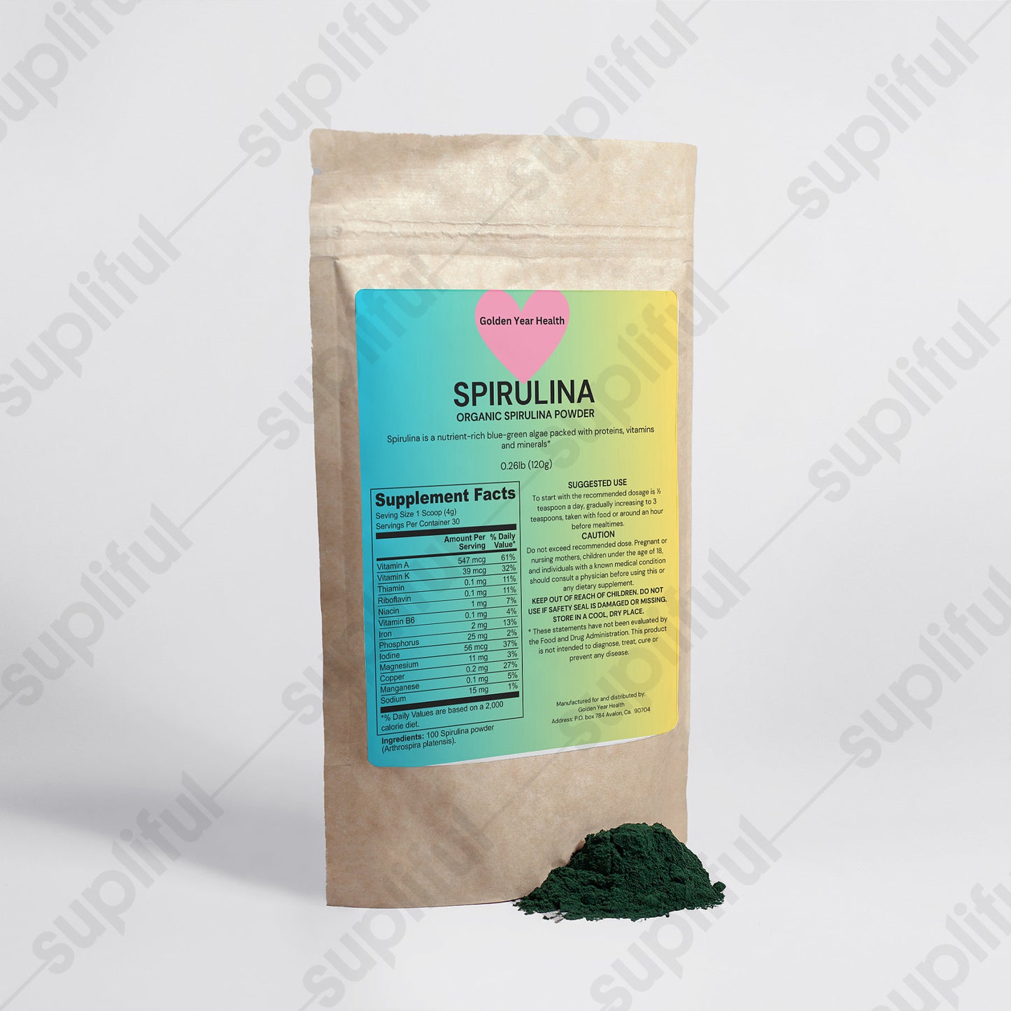 Organic Spirulina Powder