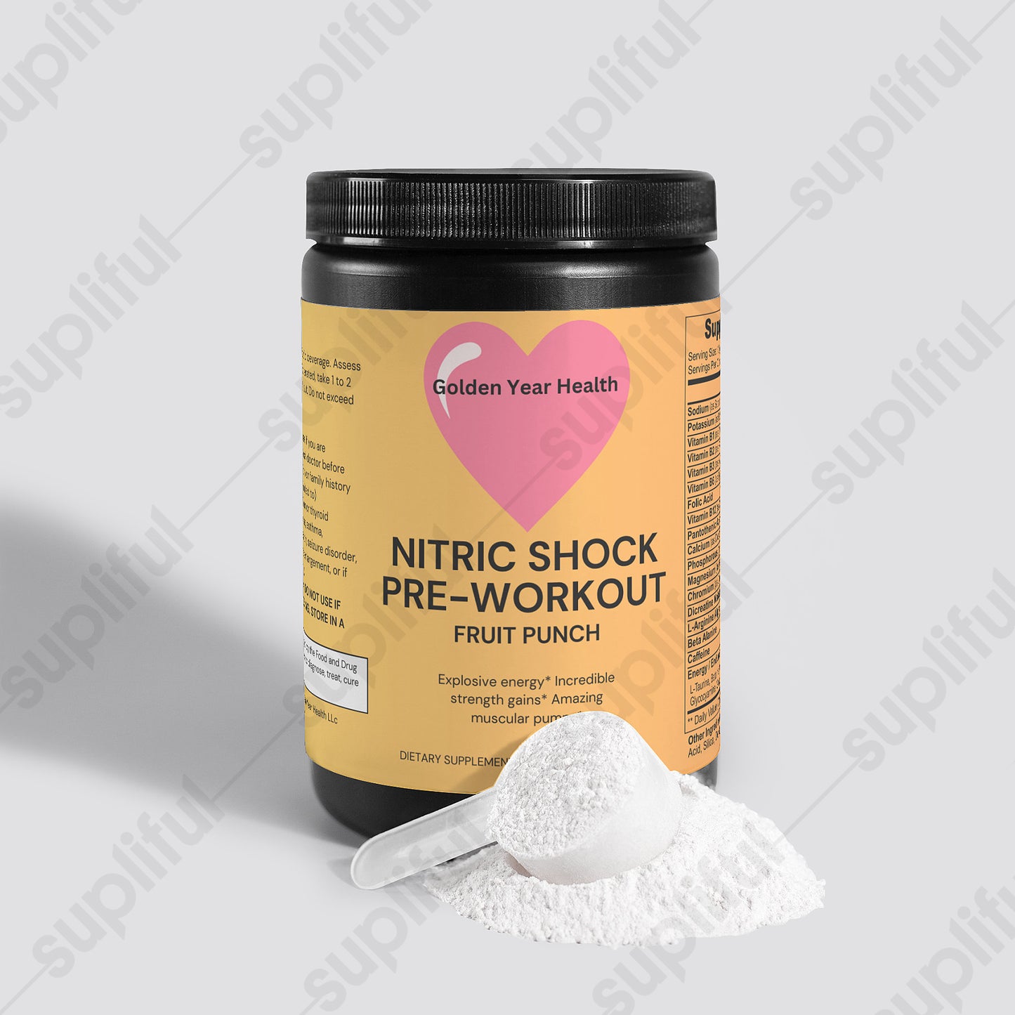 Nitric Shock Pre-Workout Powder (Fruit Punch)